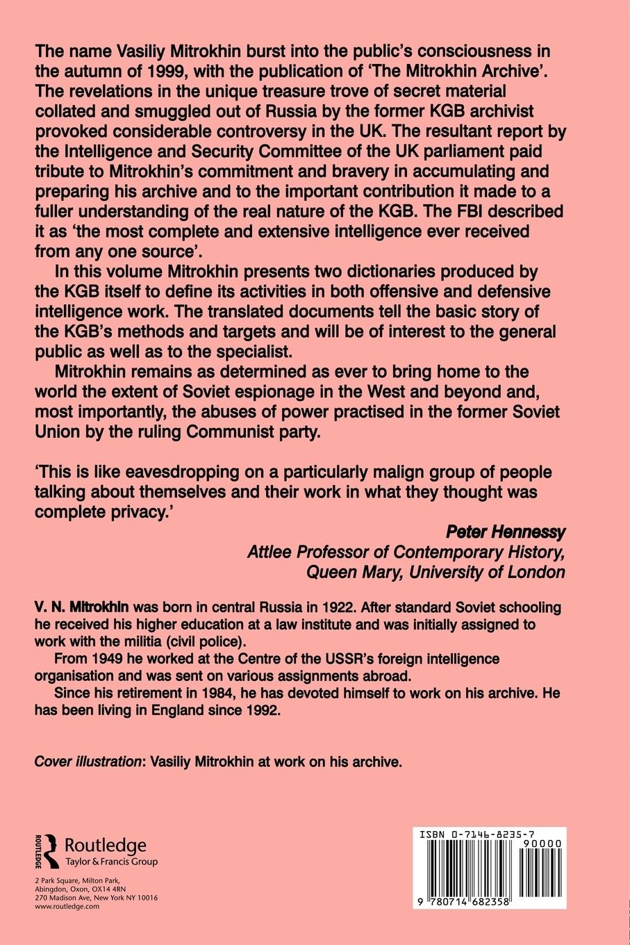 Rückseitencover KGB Lexicon