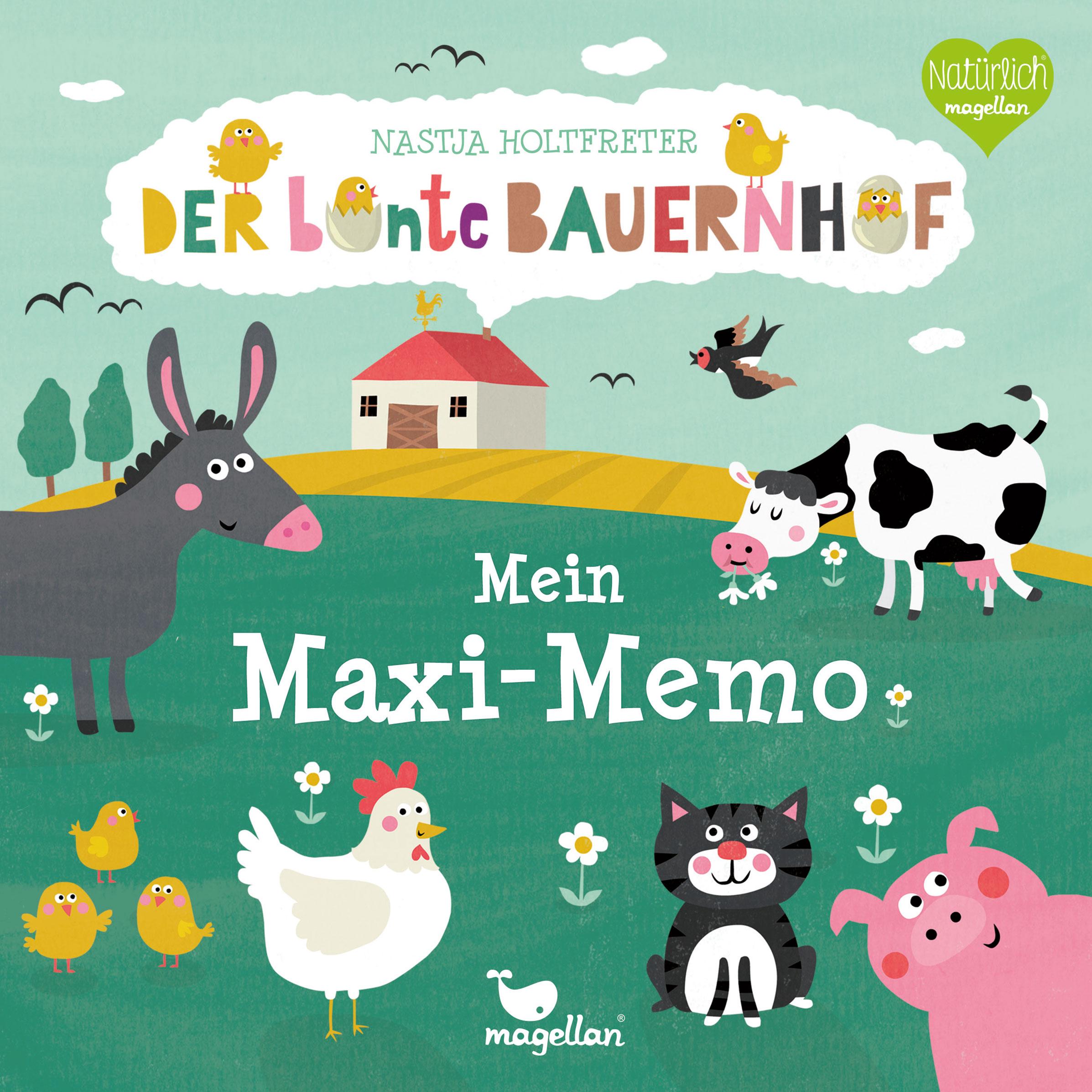 Vorderes Coverbild Der bunte Bauernhof - Mein Maxi-Memo
