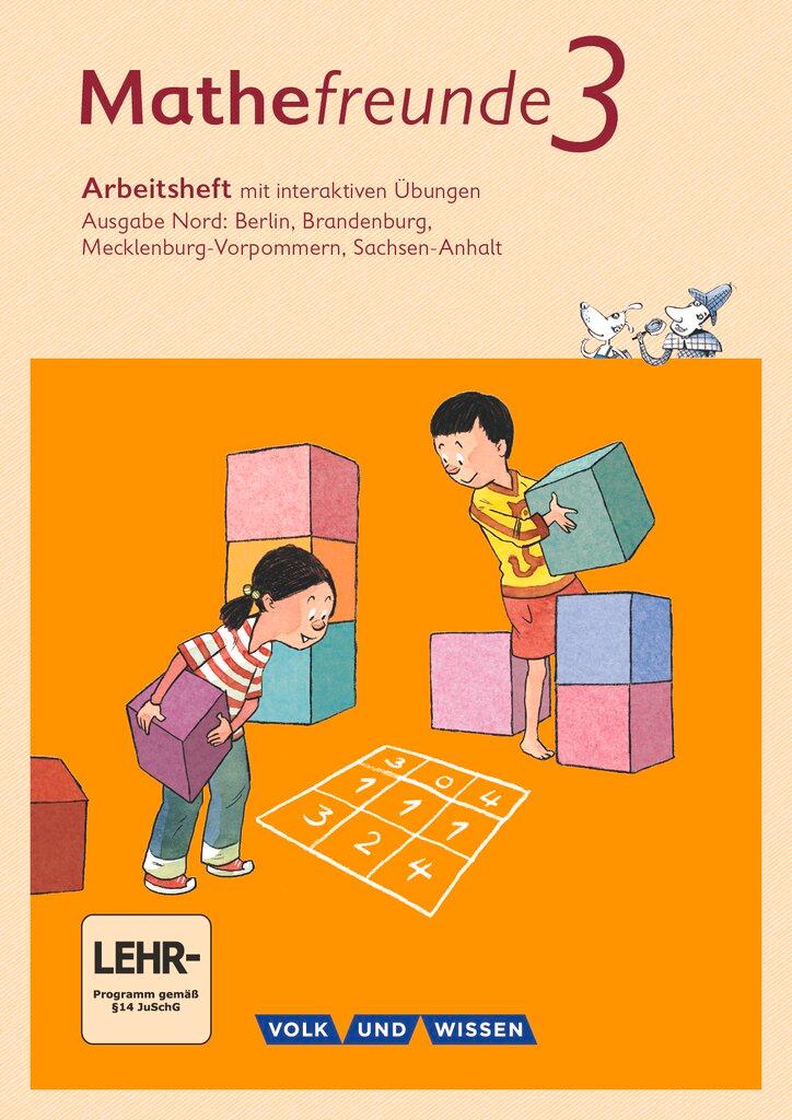 Vorderes Coverbild Mathefreunde 3. Schuljahr - Nord - Arbeitsheft mit interaktiven Übungen auf scook.de