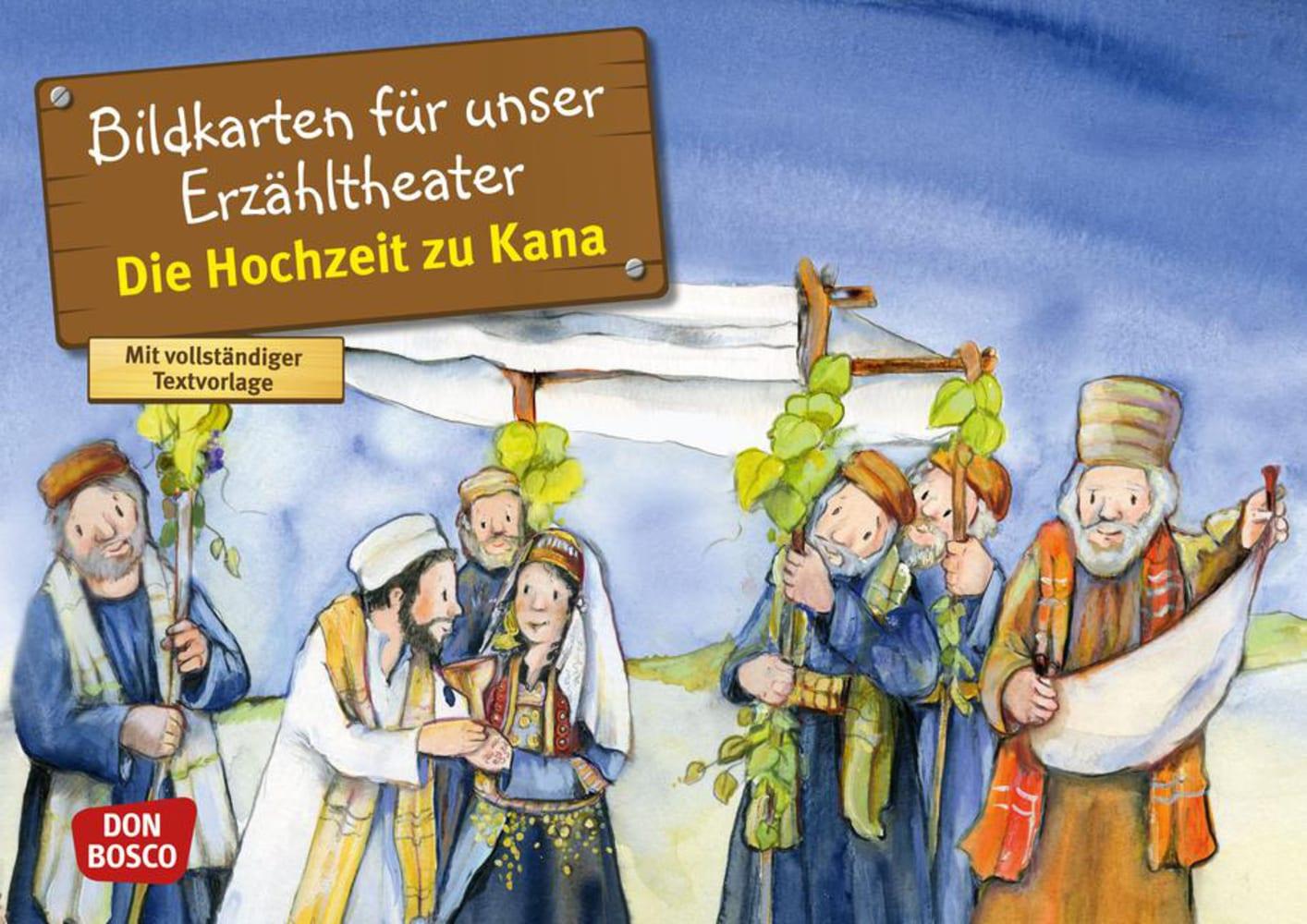 Vorderes Coverbild Die Hochzeit zu Kana. Kamishibai Bildkartenset.