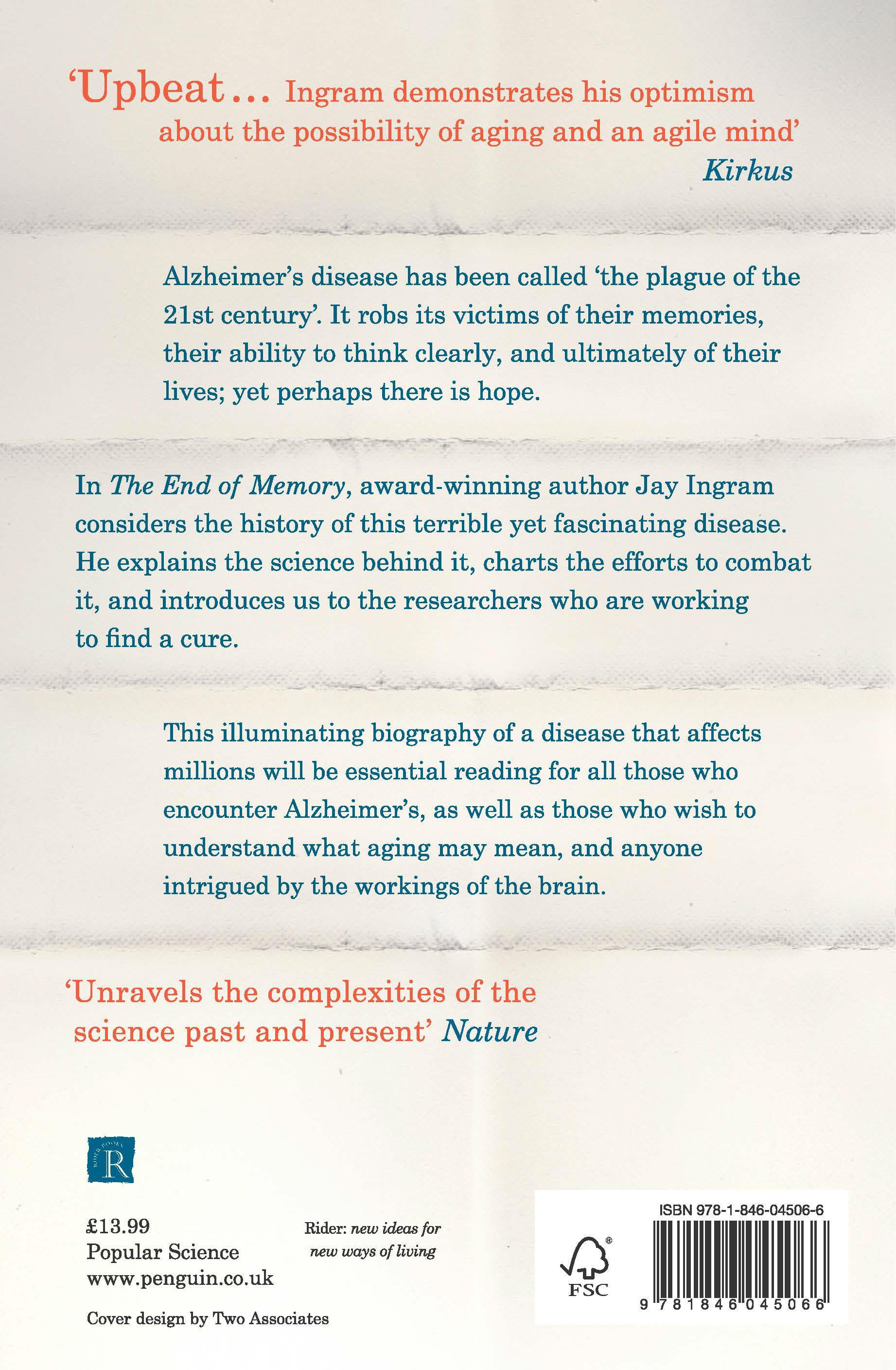 Rückseitencover The End of Memory