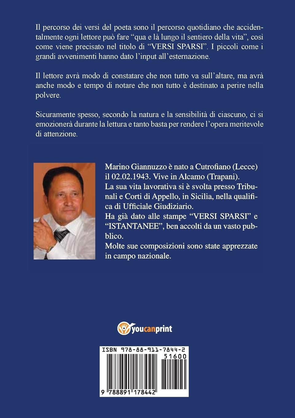 Rückseitencover Riflessi e altri versi