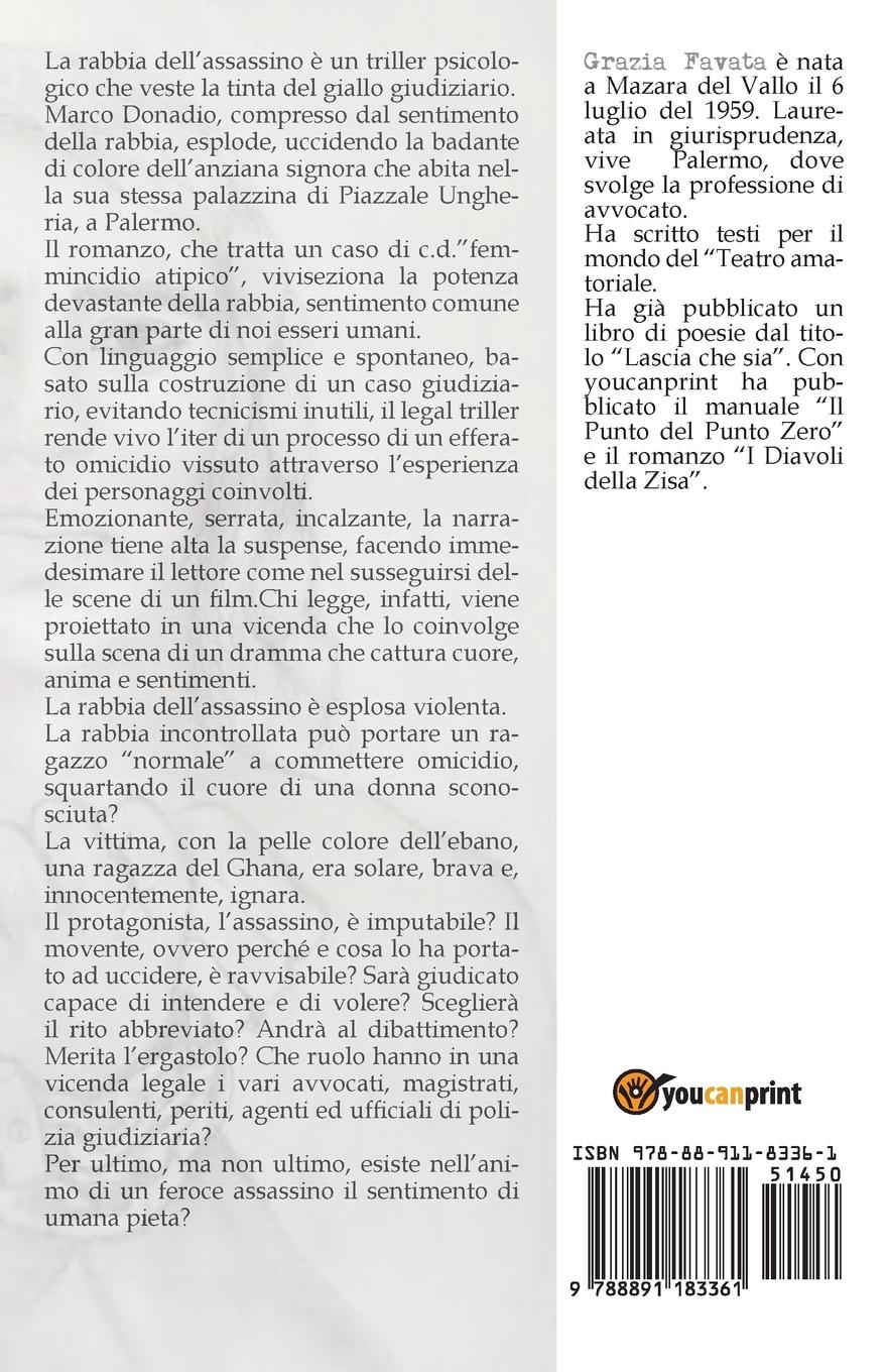 Rückseitencover La rabbia dell'assassino