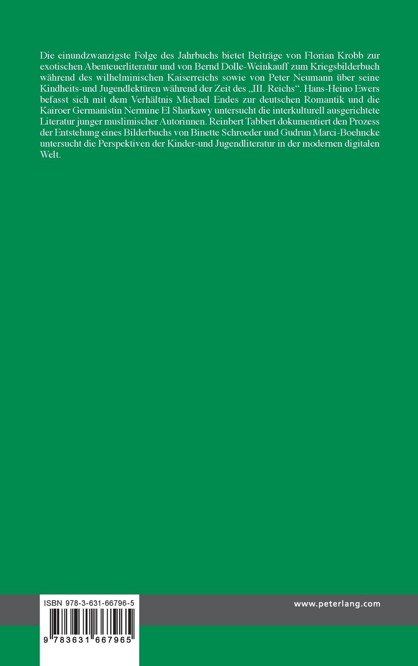 Rückseitencover Kinder- und Jugendliteraturforschung- 2014/2015