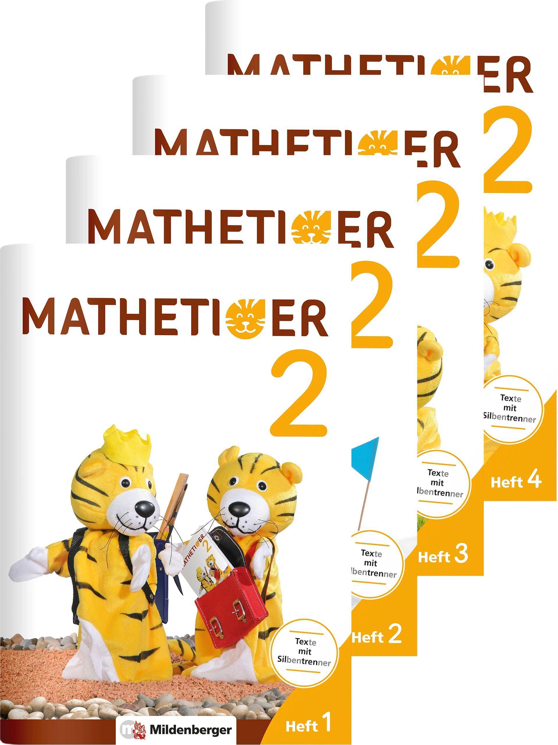 Vorderes Coverbild Mathetiger 2 - Jahreszeiten-Hefte - Neubearbeitung