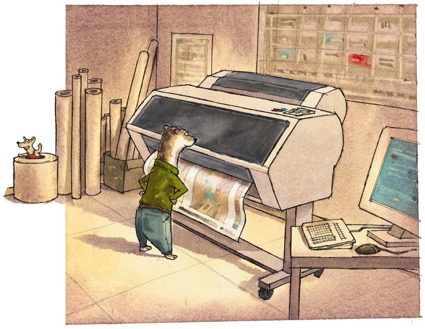 Beispielinhalt (Bild) Das schlaue Buch vom Büchermachen