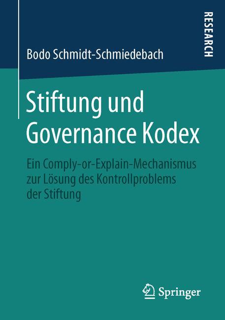 Vorderes Coverbild Stiftung und Governance Kodex