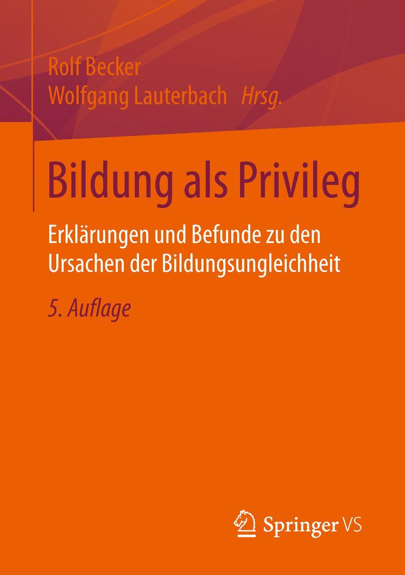 Vorderes Coverbild Bildung als Privileg