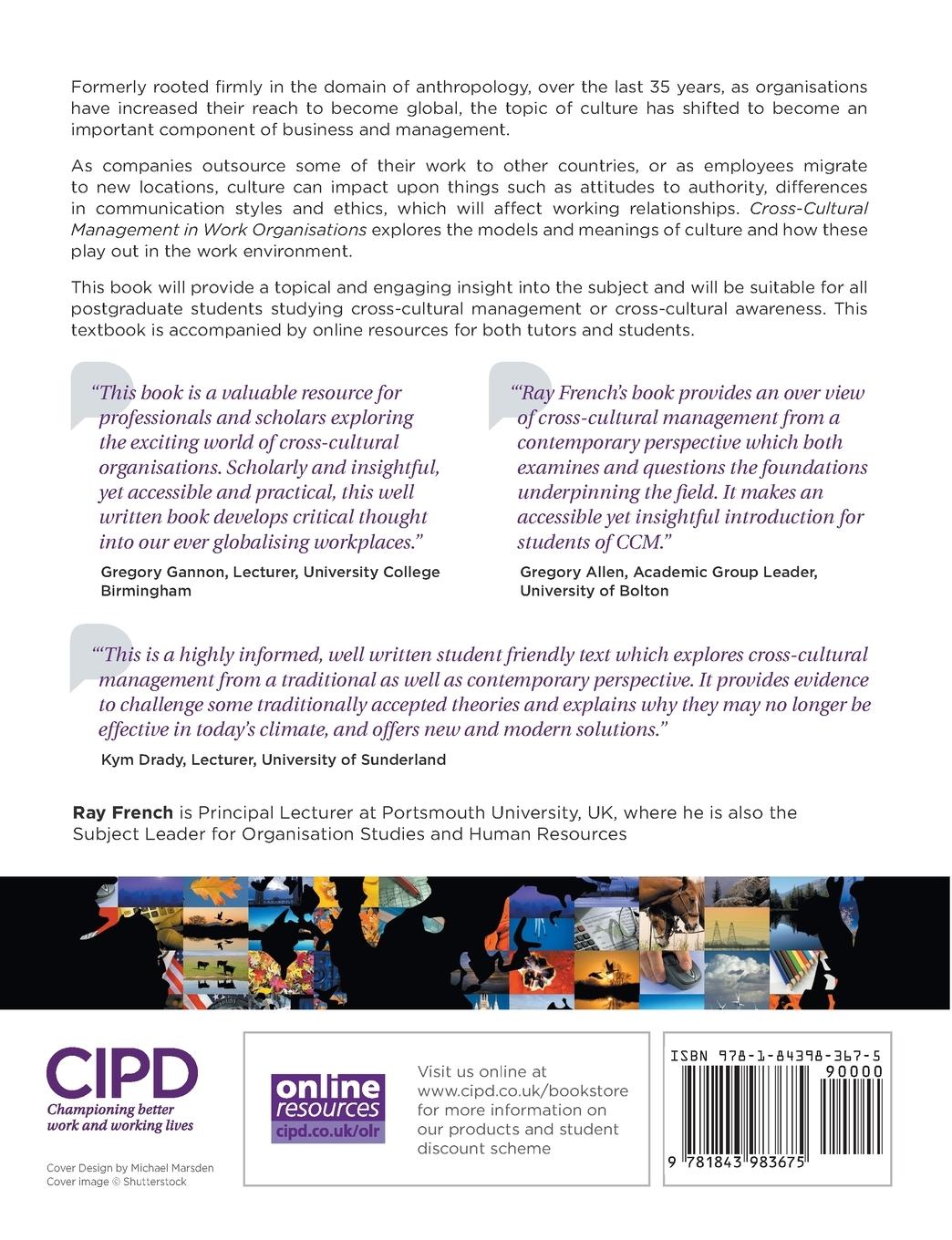 Rückseitencover Cross-Cultural Management in Work Organisations