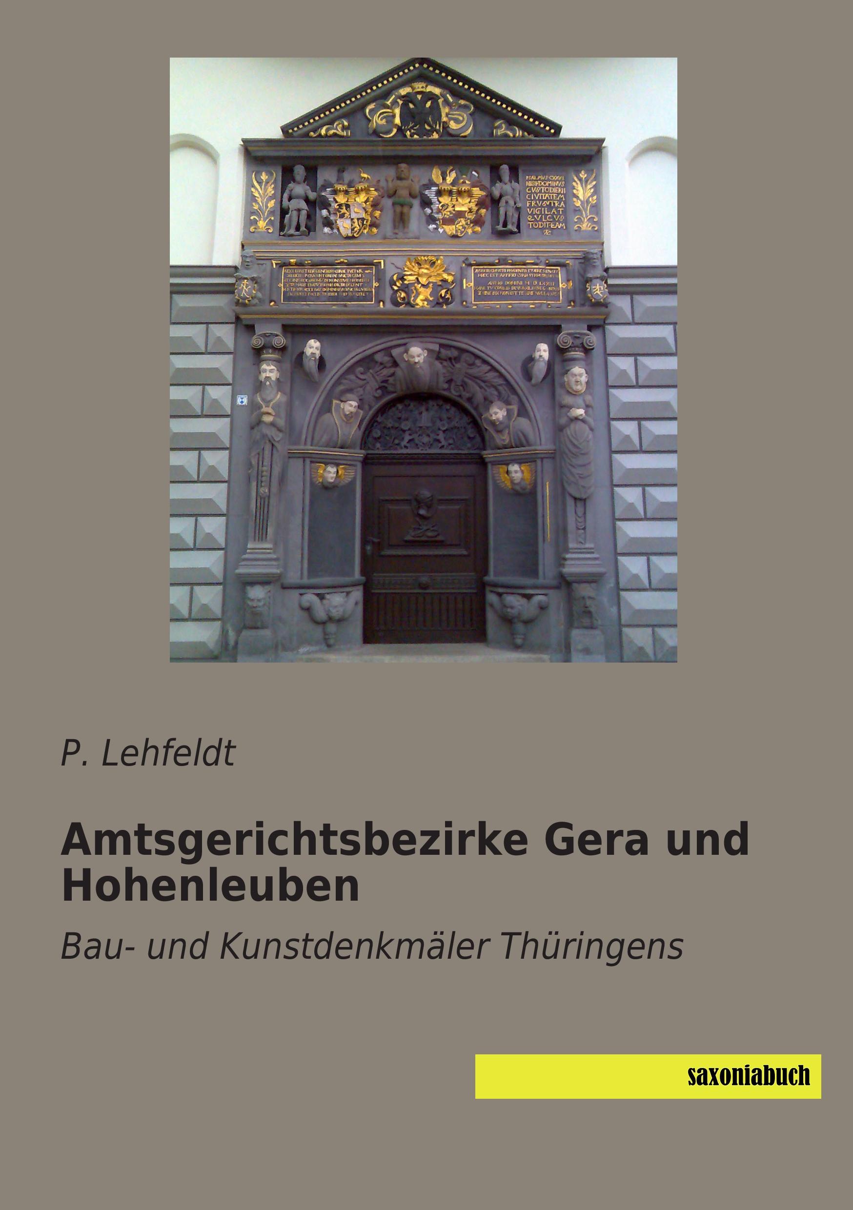 Vorderes Coverbild Amtsgerichtsbezirke Gera und Hohenleuben