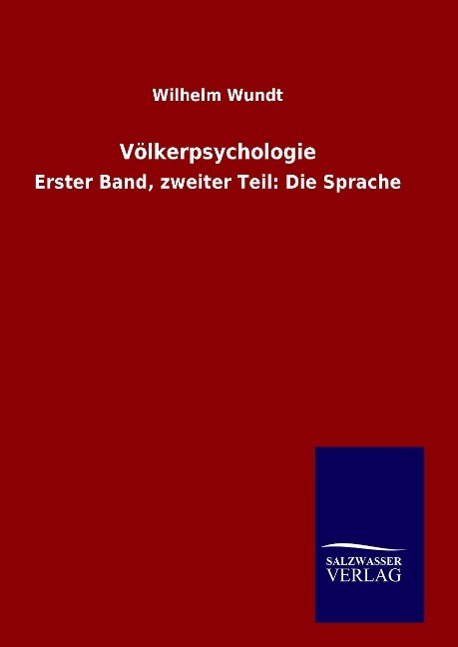 Vorderes Coverbild Völkerpsychologie