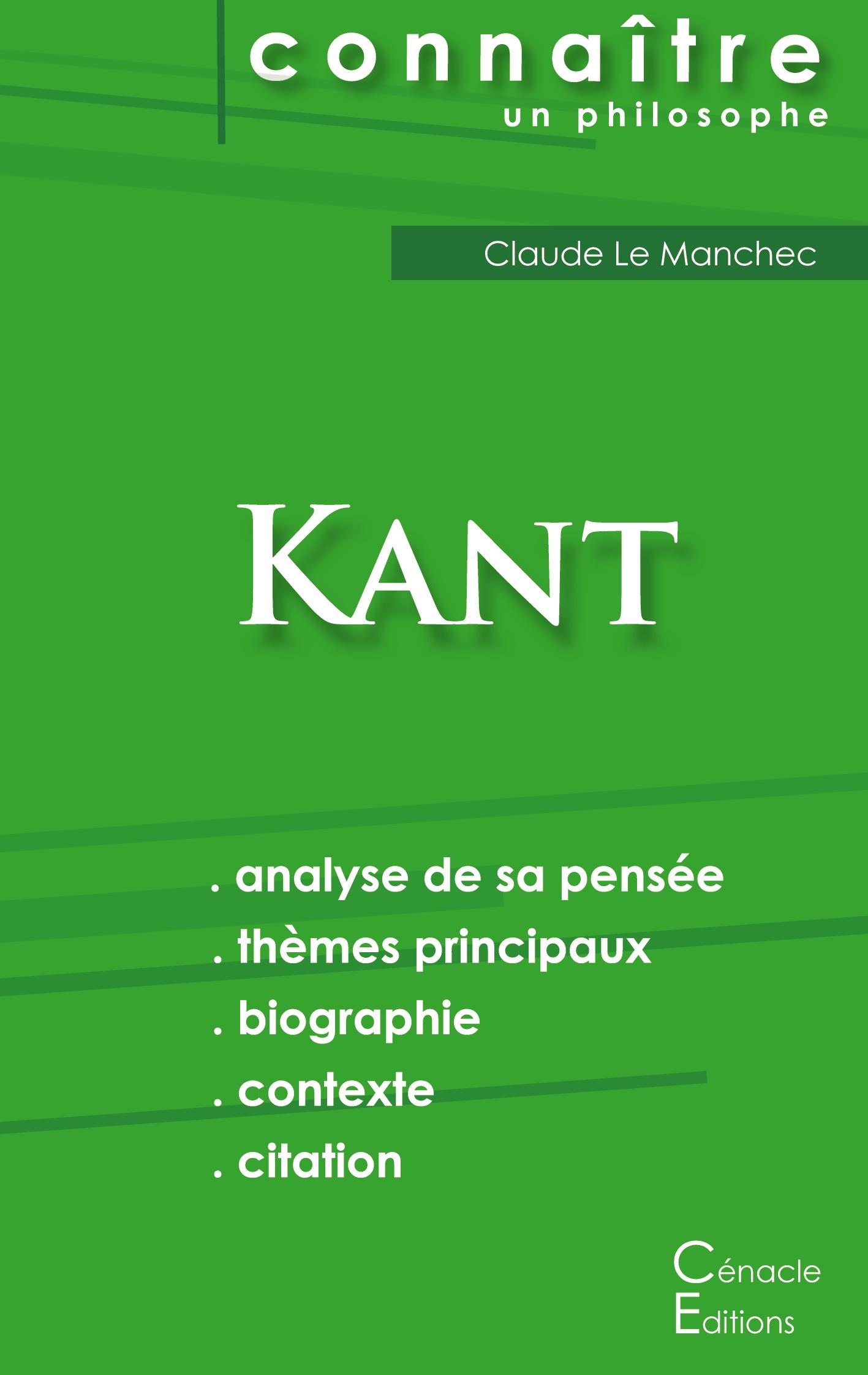 Vorderes Coverbild Comprendre Kant (analyse complète de sa pensée)