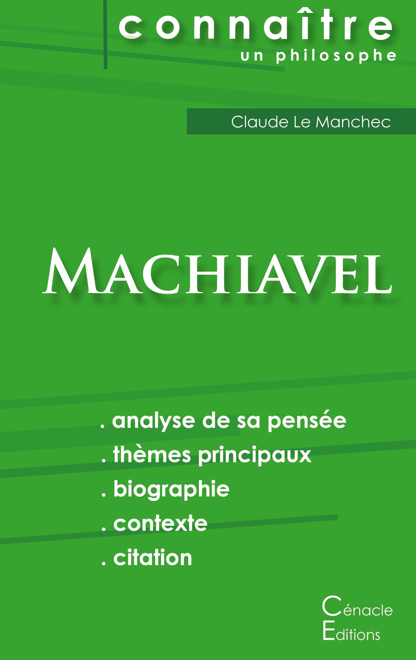 Vorderes Coverbild Comprendre Machiavel (analyse complète de sa pensée)