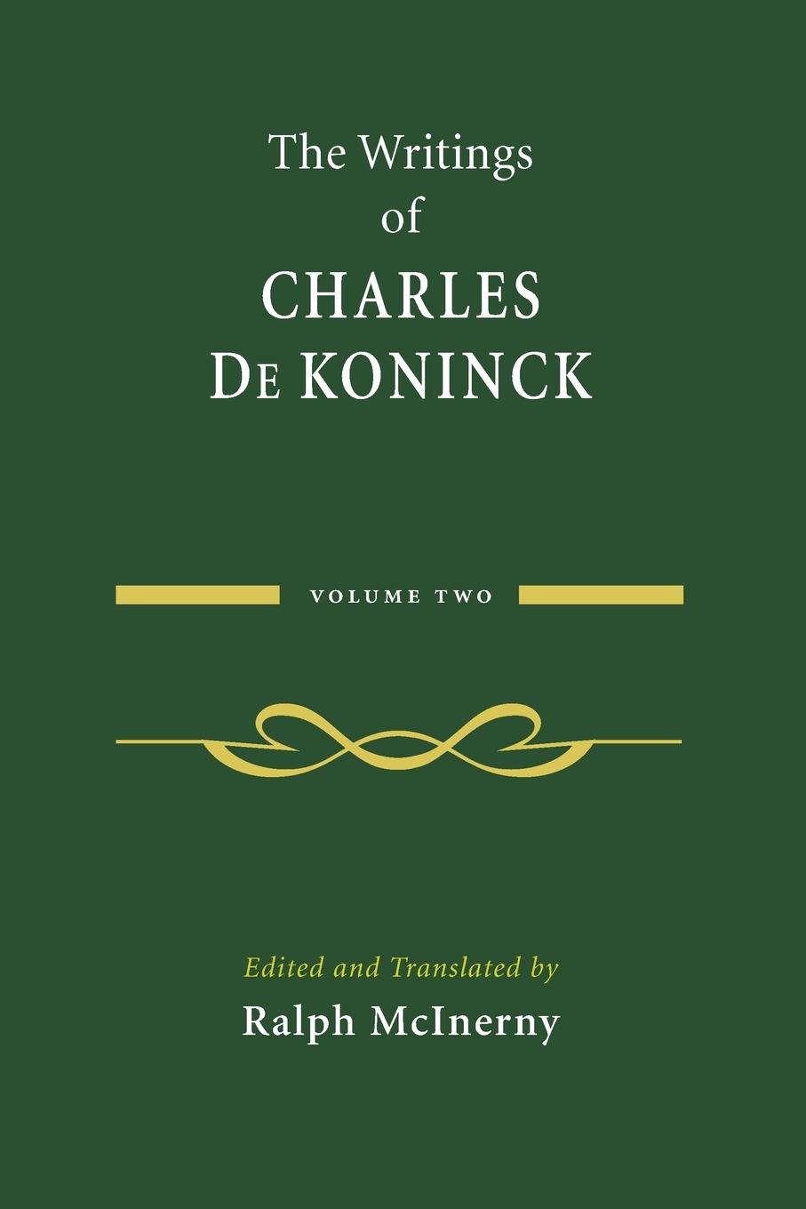 Vorderes Coverbild The Writings of Charles De Koninck