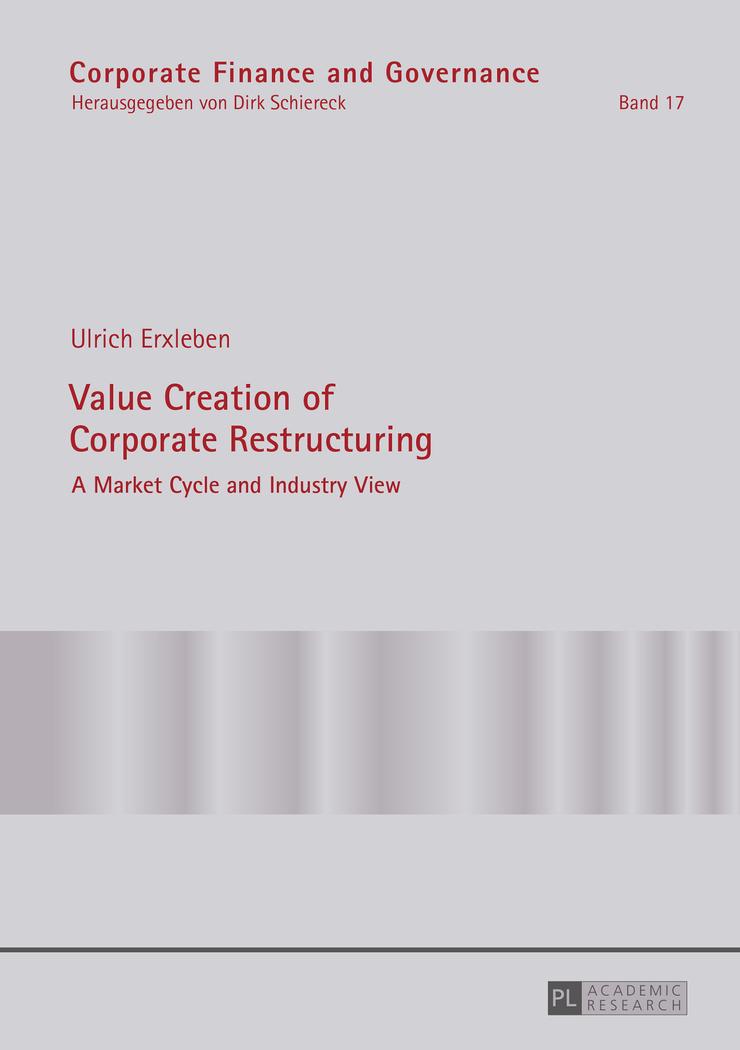 Vorderes Coverbild Value Creation of Corporate Restructuring