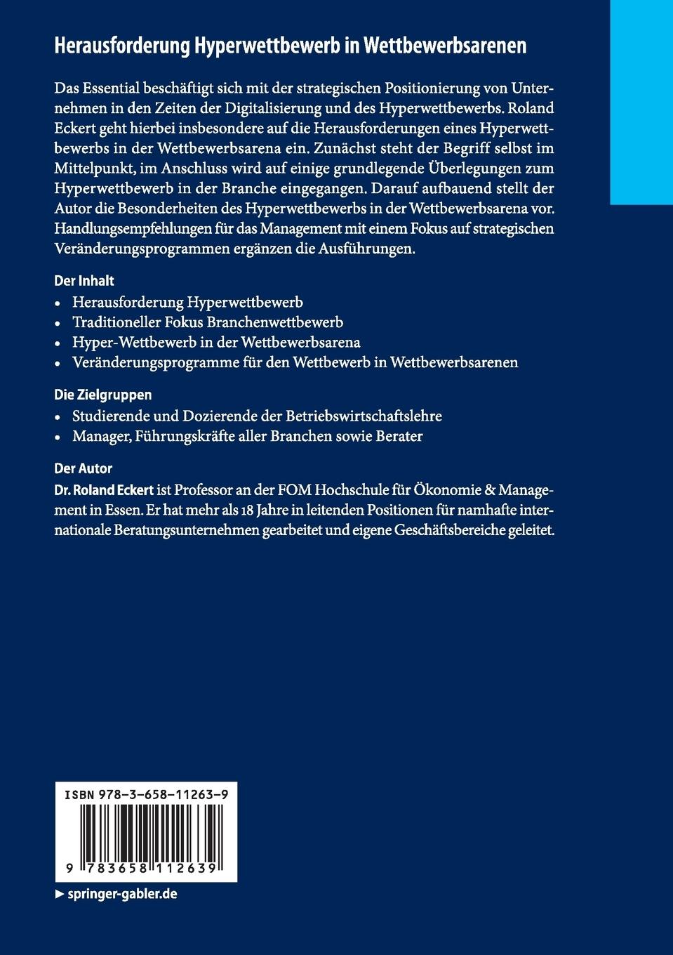 Rückseitencover Herausforderung Hyperwettbewerb in Wettbewerbsarenen