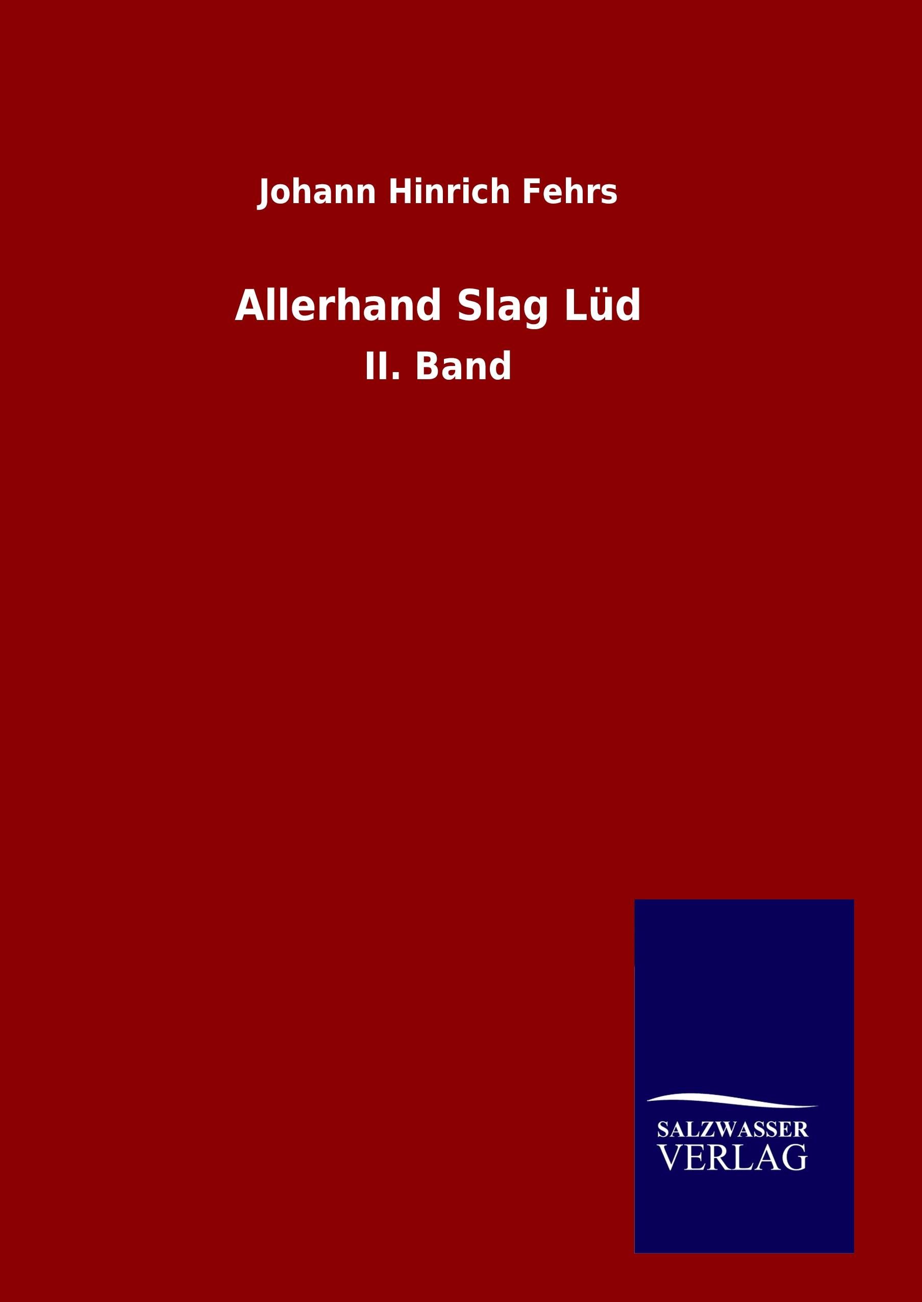 Vorderes Coverbild Allerhand Slag Lüd
