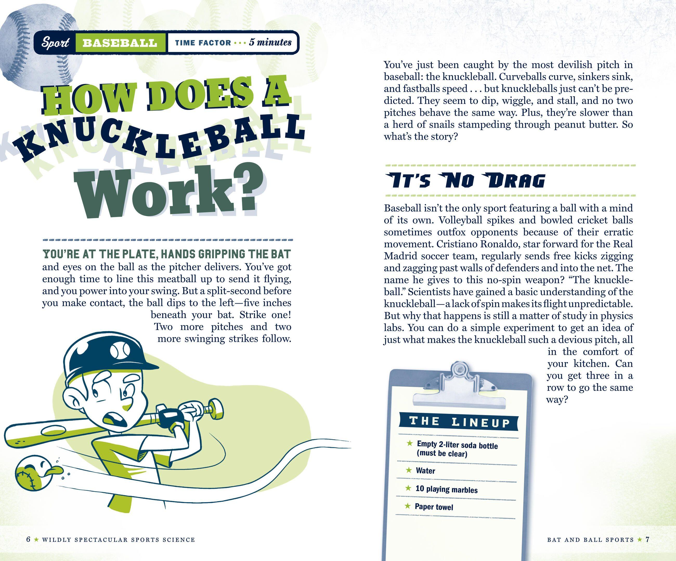 Beispielinhalt (Bild) The Book of Wildly Spectacular Sports Science