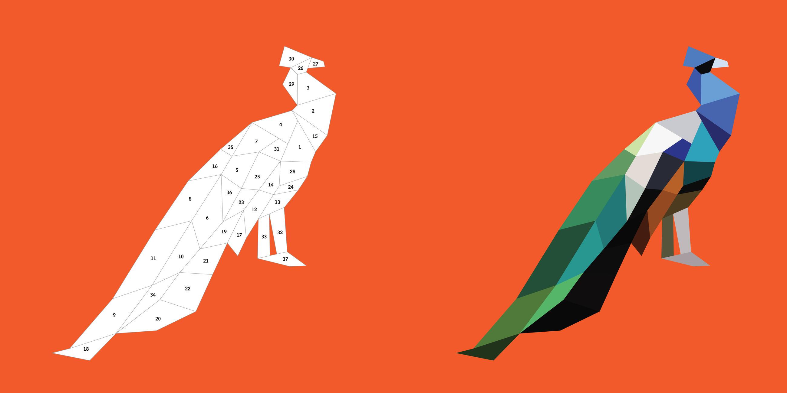 Beispielinhalt (Bild) Paint by Sticker Kids: Zoo Animals