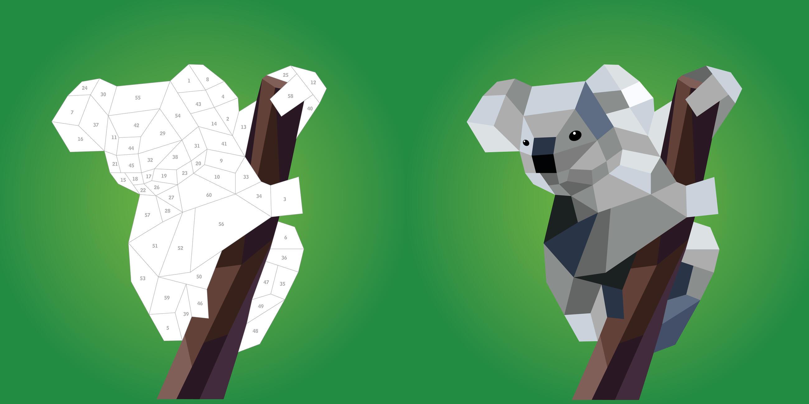 Beispielinhalt (Bild) Paint by Sticker Kids: Zoo Animals