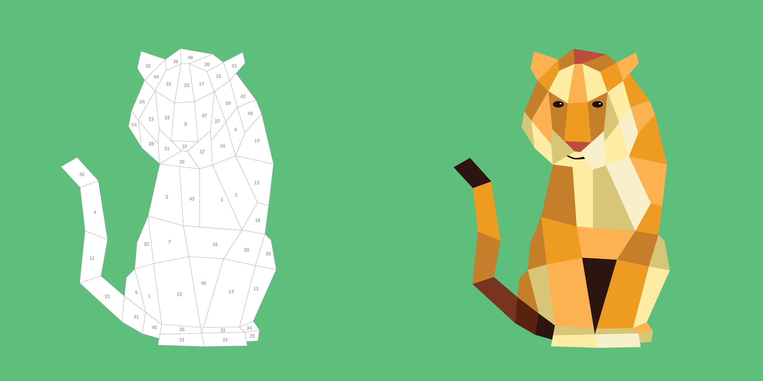 Beispielinhalt (Bild) Paint by Sticker Kids: Zoo Animals