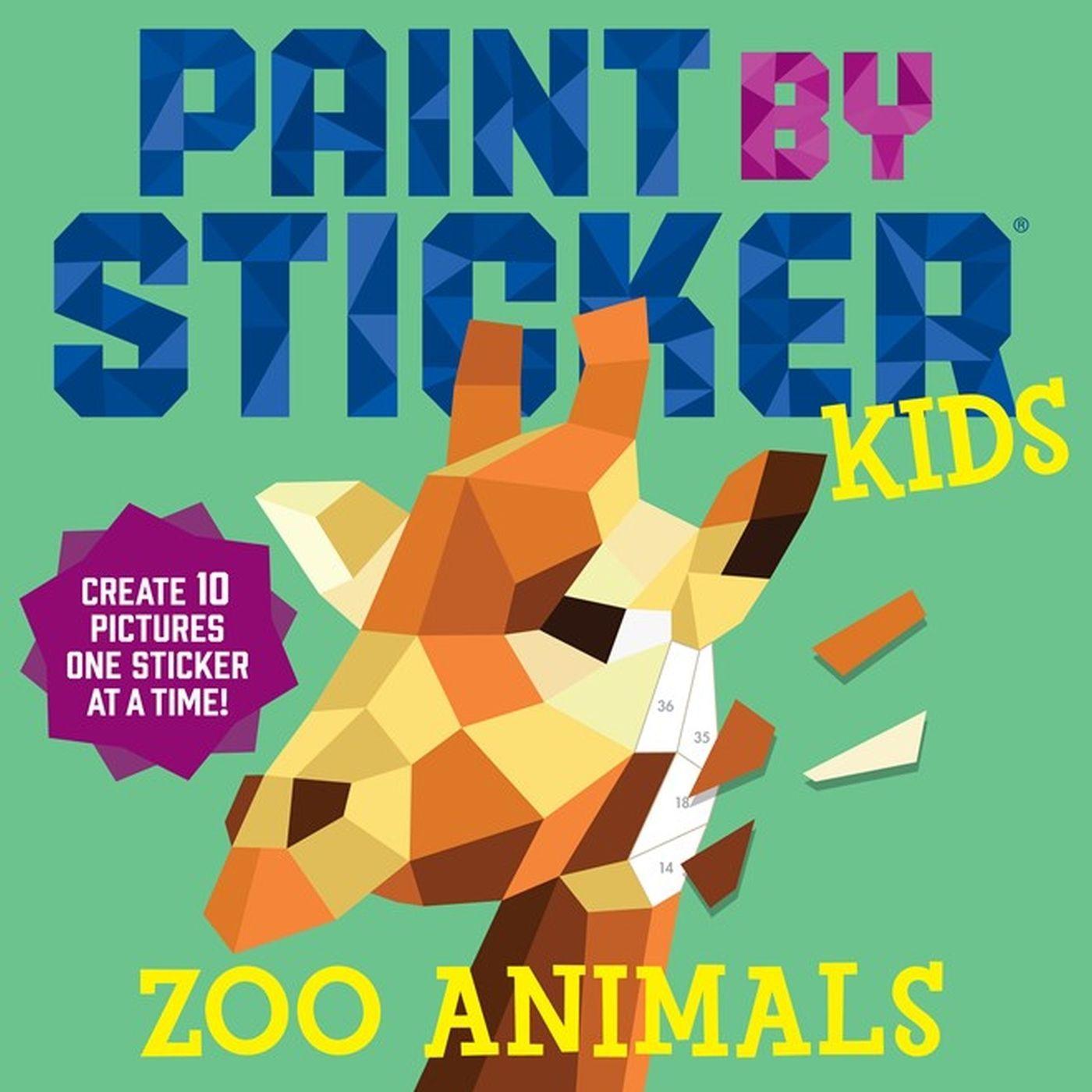 Vorderes Coverbild Paint by Sticker Kids: Zoo Animals