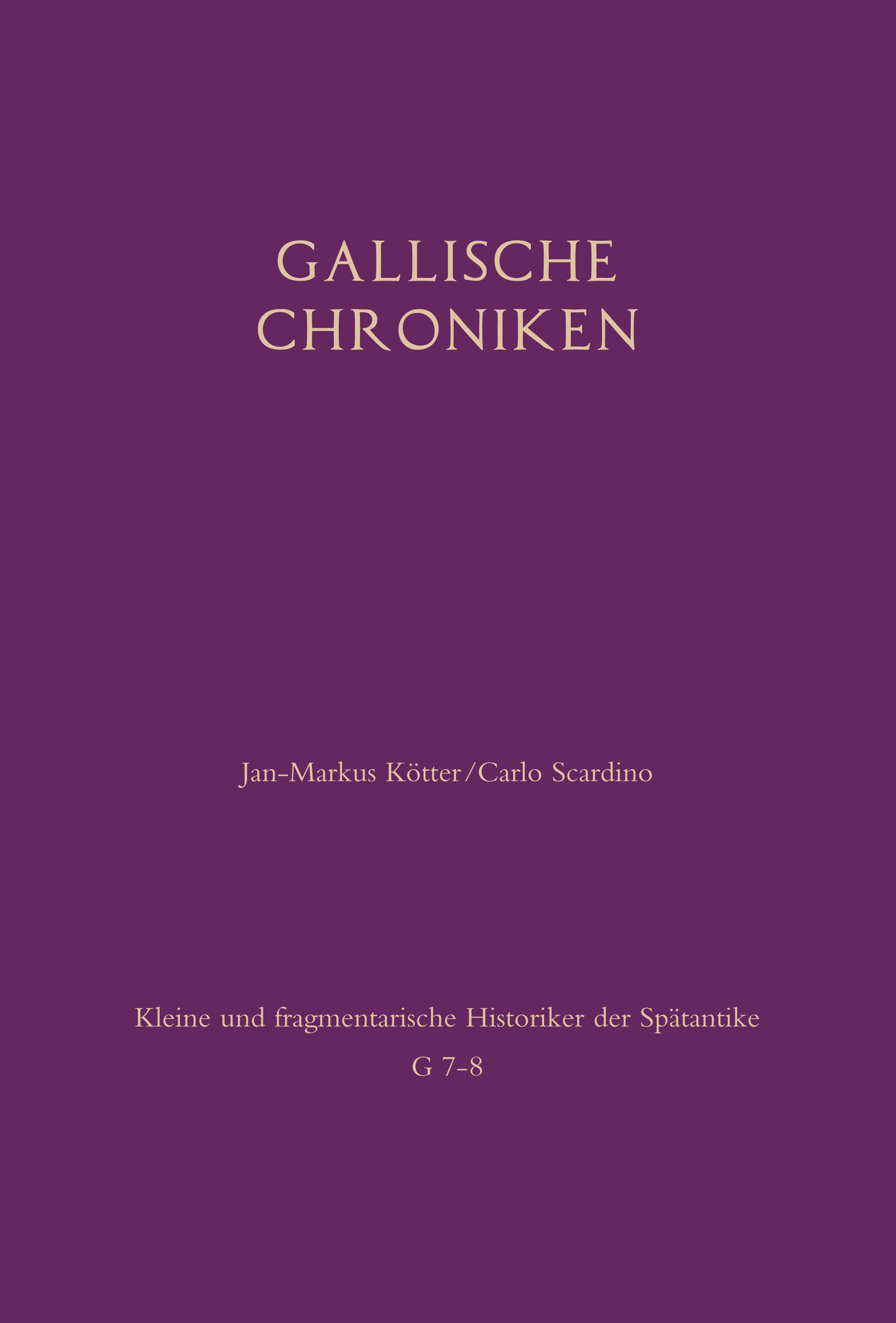 Vorderes Coverbild Gallische Chroniken