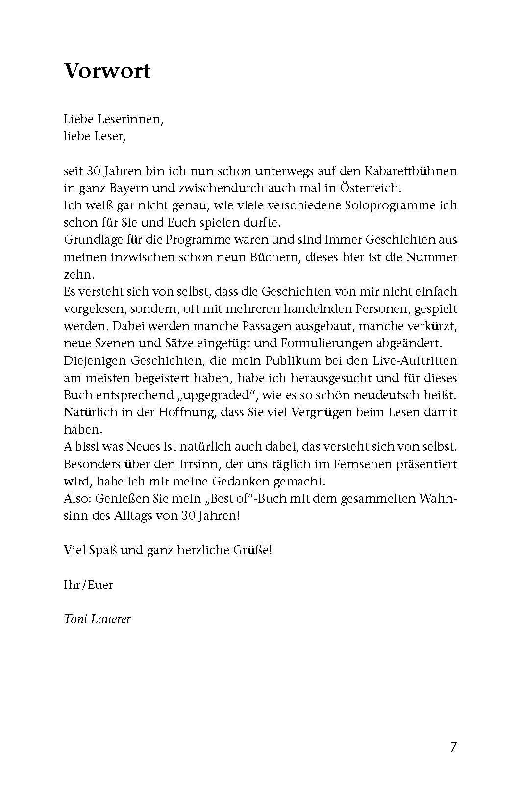 Beispielinhalt (Bild) Der Alltag is da Wahnsinn