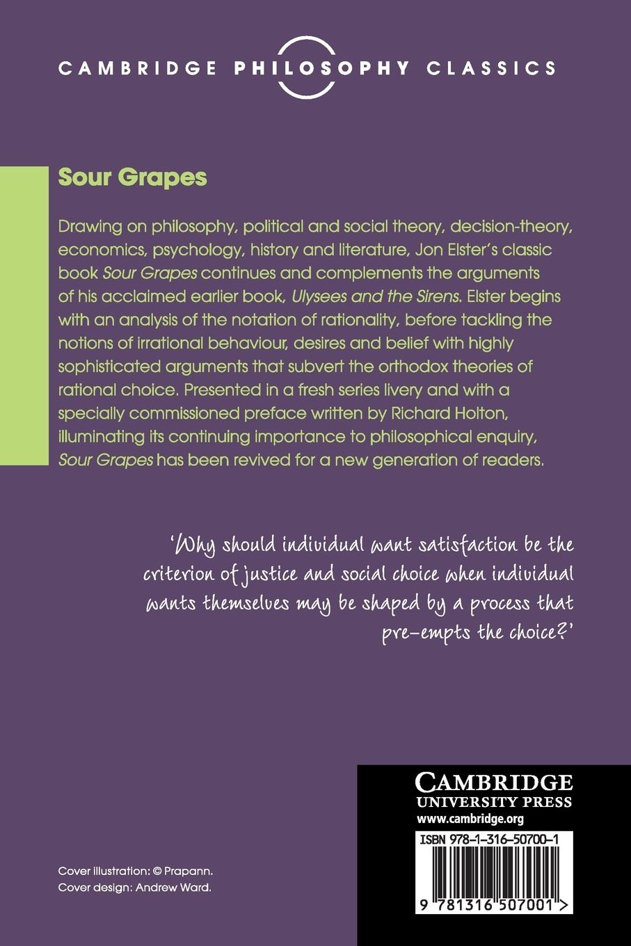 Rückseitencover Sour Grapes