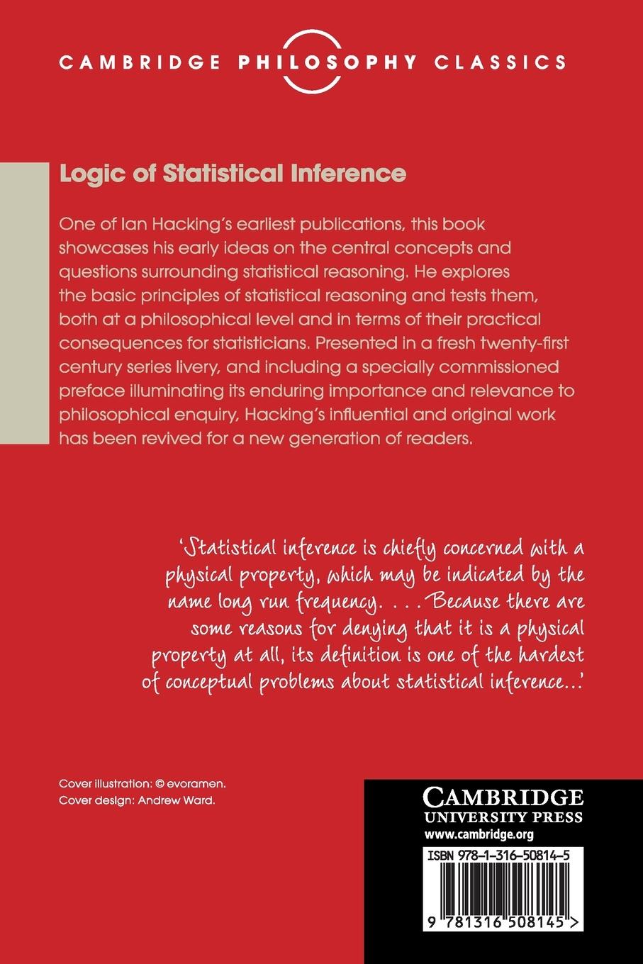 Rückseitencover Logic of Statistical Inference