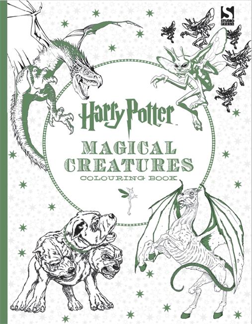 Vorderes Coverbild Harry Potter Magical Creatures Colouring Book