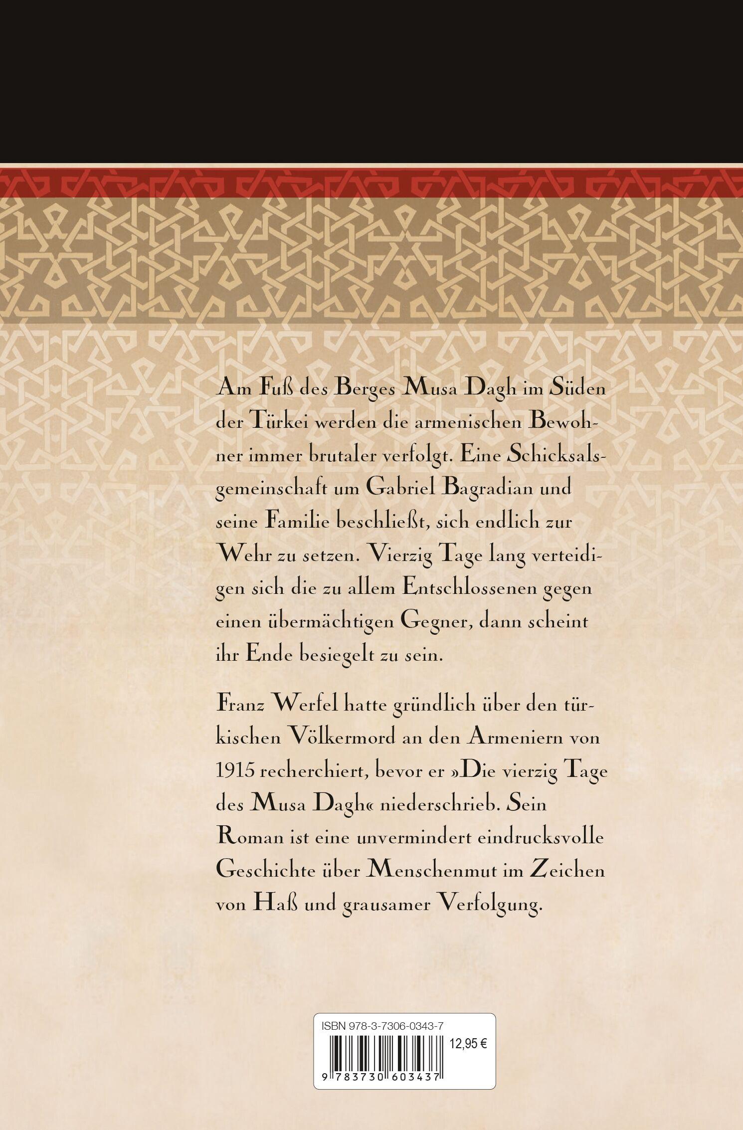 Rückseitencover Die vierzig Tage des Musa Dagh