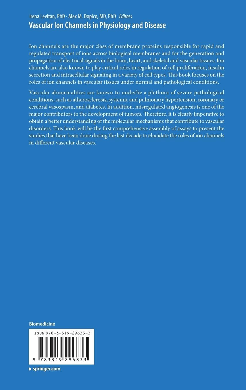 Rückseitencover Vascular Ion Channels in Physiology and Disease