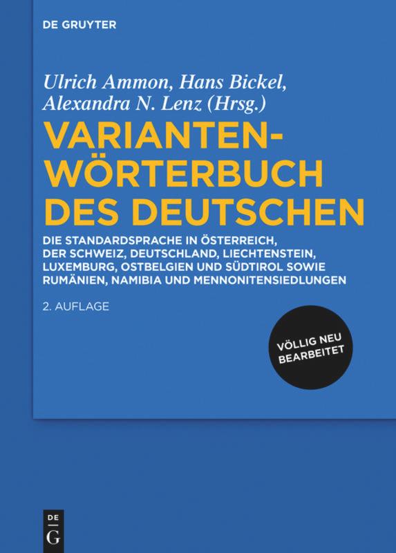 Vorderes Coverbild Variantenwörterbuch des Deutschen