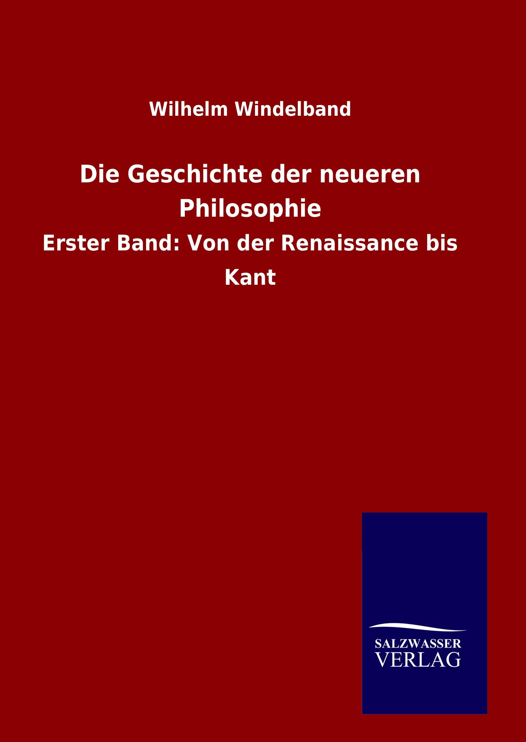 Vorderes Coverbild Die Geschichte der neueren Philosophie