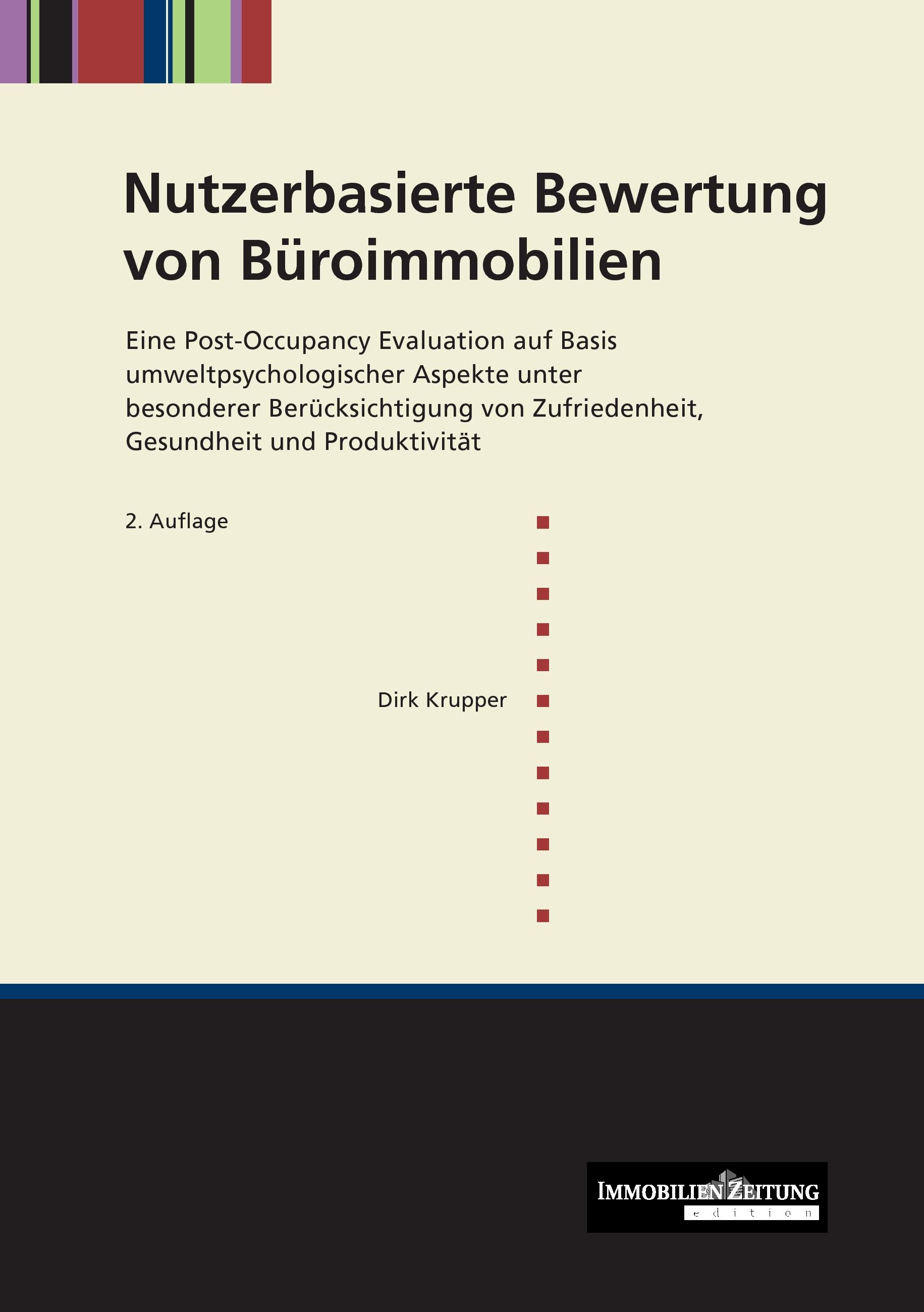 Vorderes Coverbild Nutzerbasierte Bewertung von Büroimmobilien
