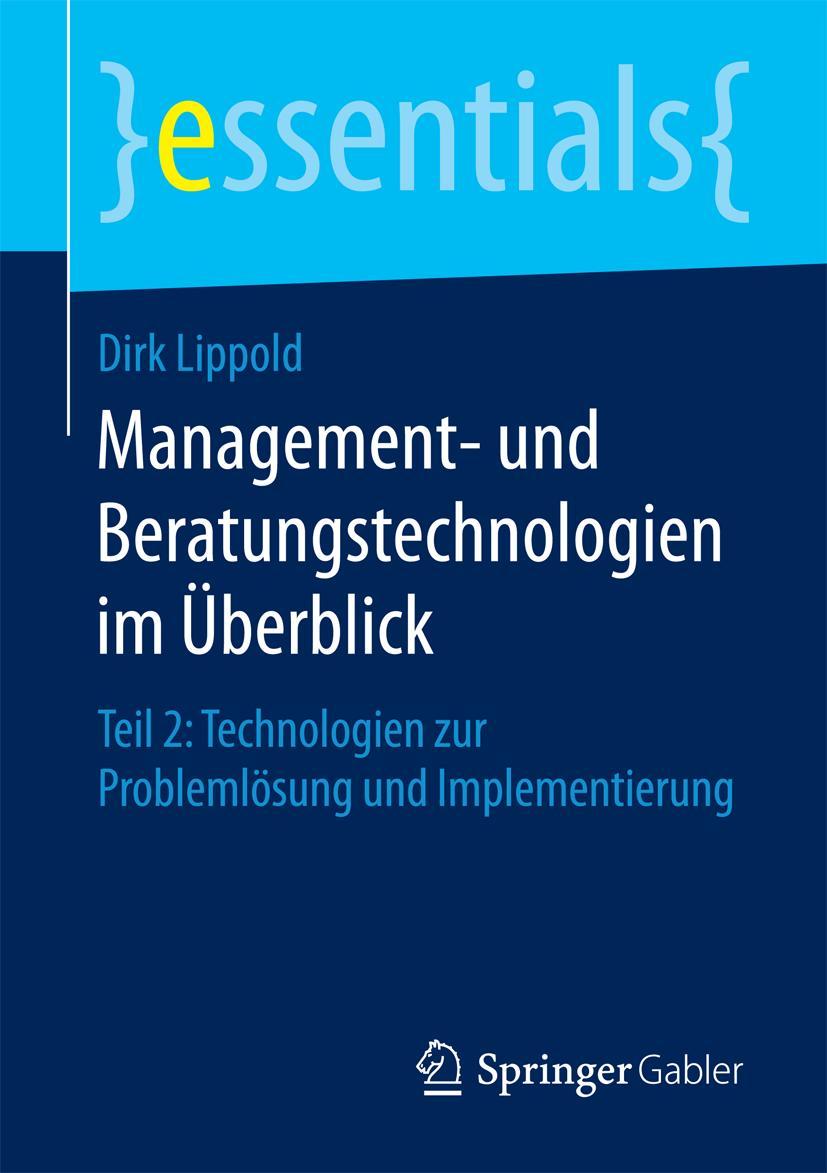 Vorderes Coverbild Management- und Beratungstechnologien im Überblick