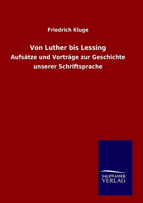 Vorderes Coverbild Von Luther bis Lessing