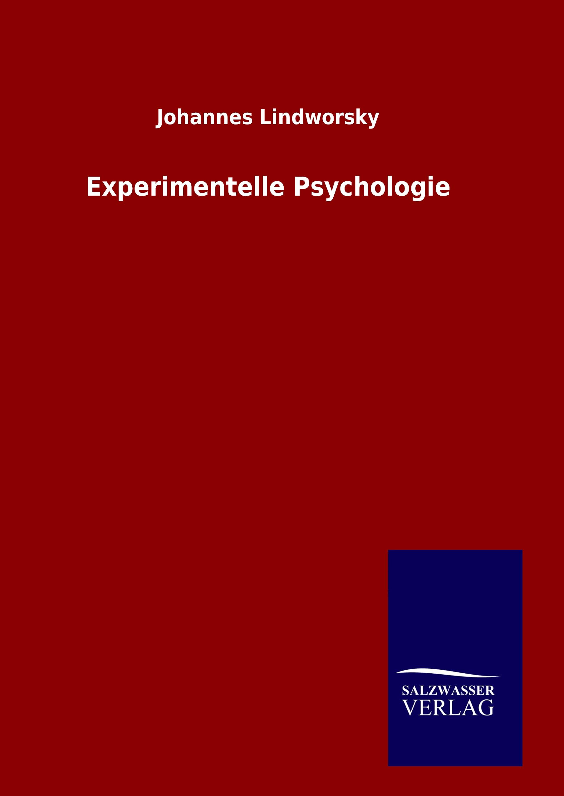 Vorderes Coverbild Experimentelle Psychologie