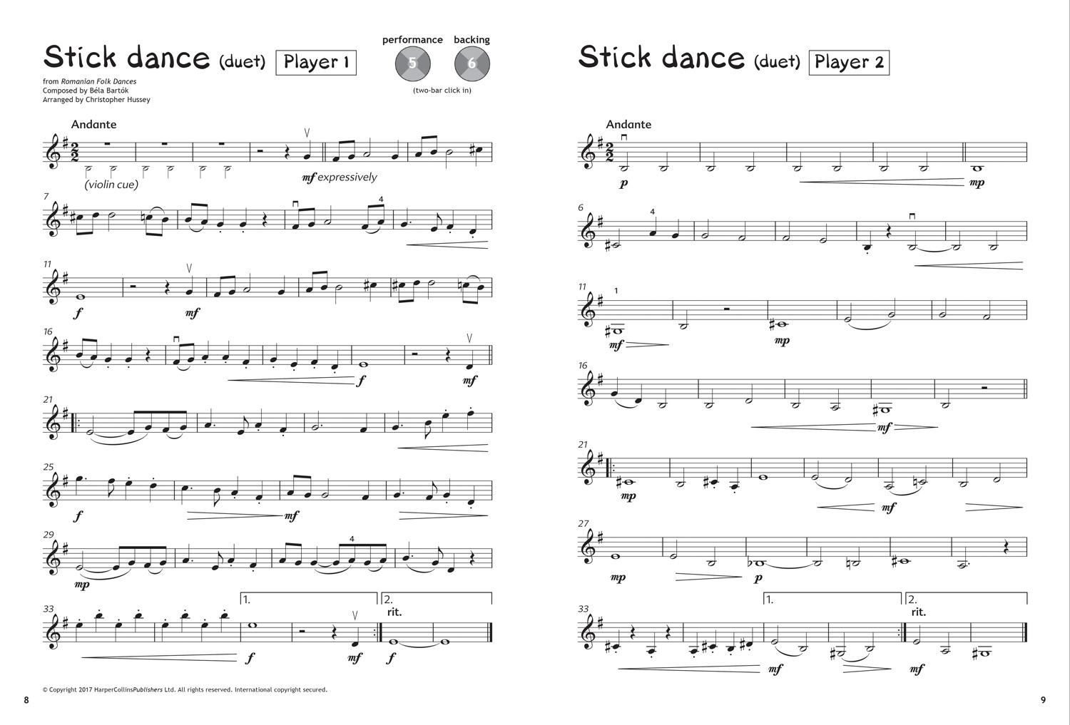 Beispielinhalt (Bild) Abracadabra Performance Pieces: Violin
