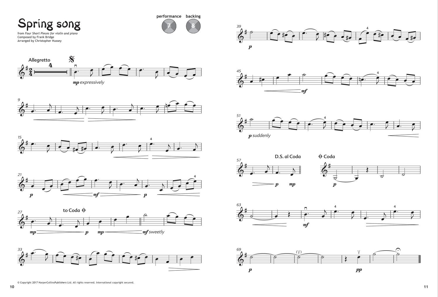 Beispielinhalt (Bild) Abracadabra Performance Pieces: Violin