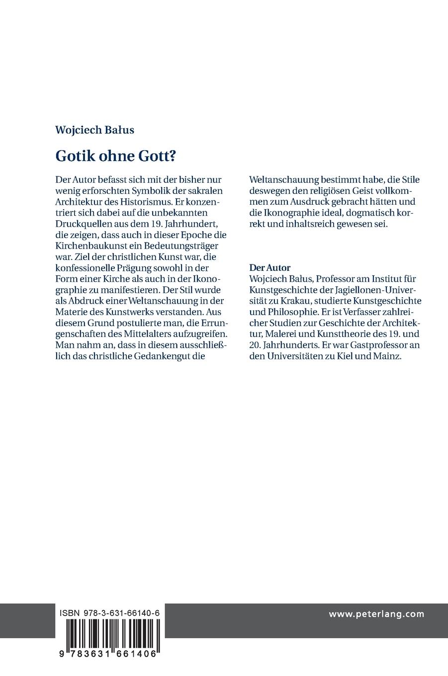 Rückseitencover Gotik ohne Gott?