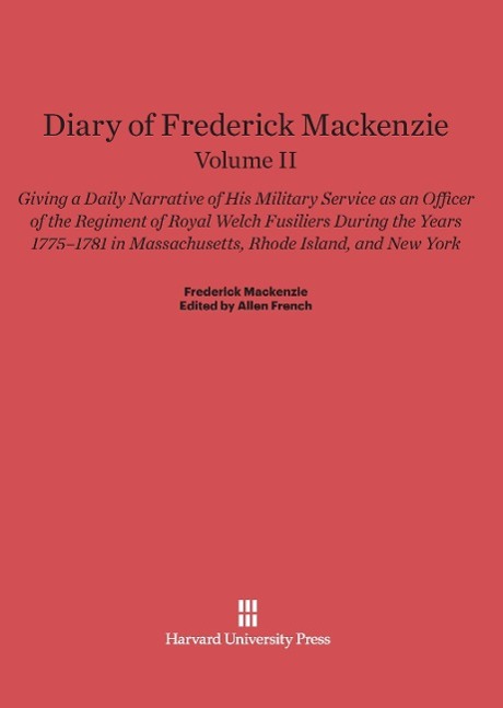 Vorderes Coverbild Diary of Frederick Mackenzie, Volume II, Diary of Frederick Mackenzie Volume II