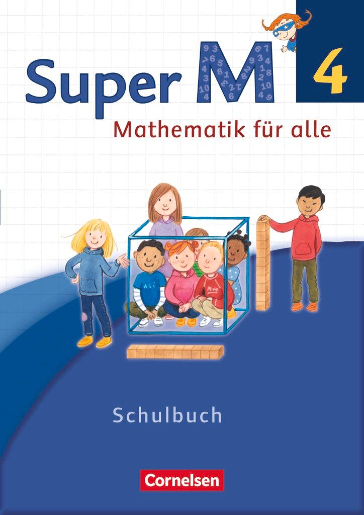 Vorderes Coverbild Super M 4. Schuljahr - Westliche Bundesländer - Schülerbuch mit Kartonbeilagen