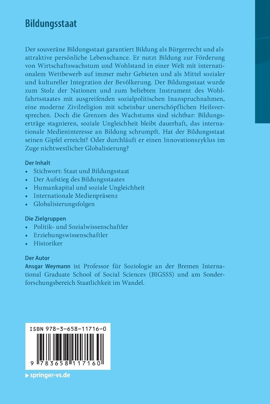 Rückseitencover Bildungsstaat