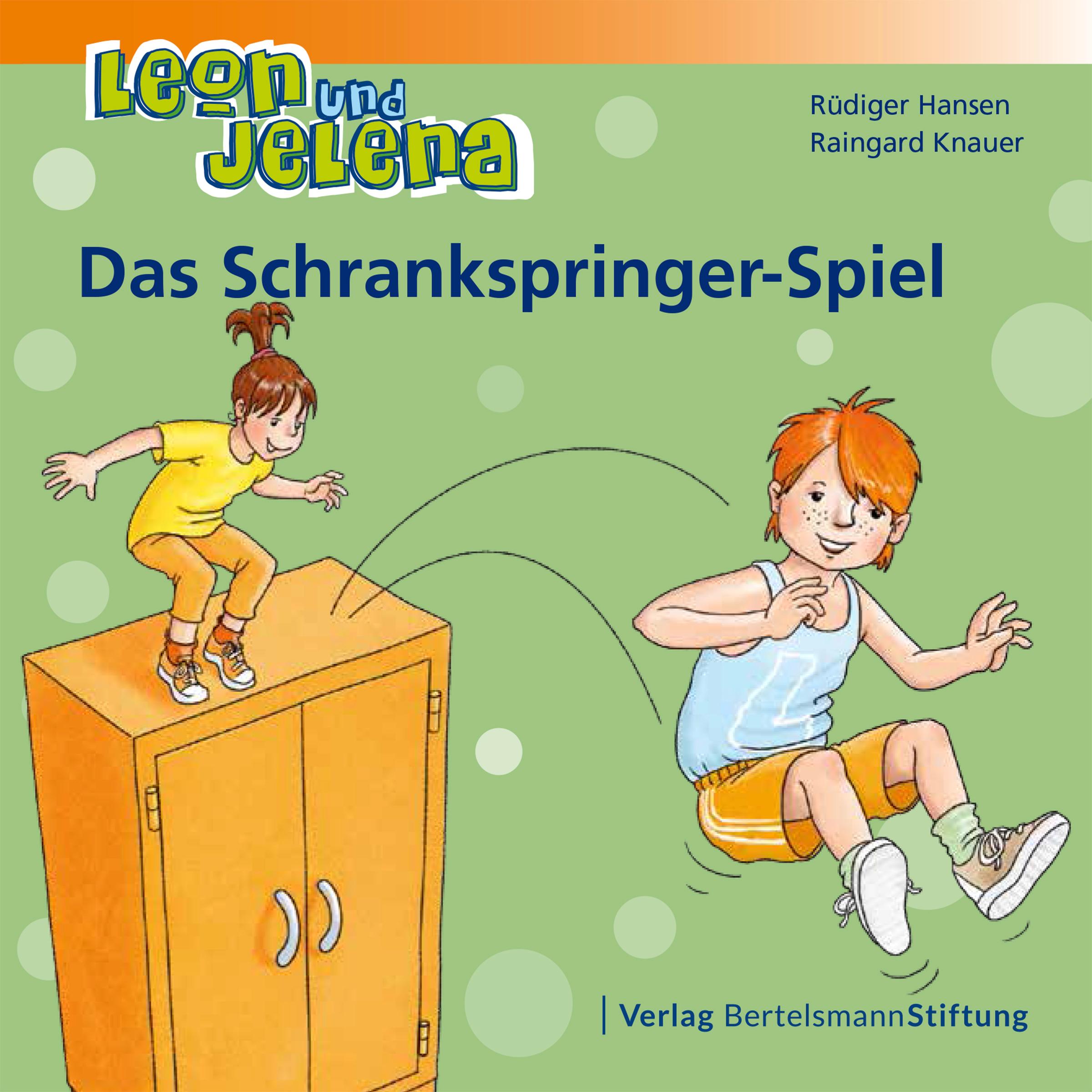 Vorderes Coverbild Leon und Jelena - Das Schrankspringer-Spiel