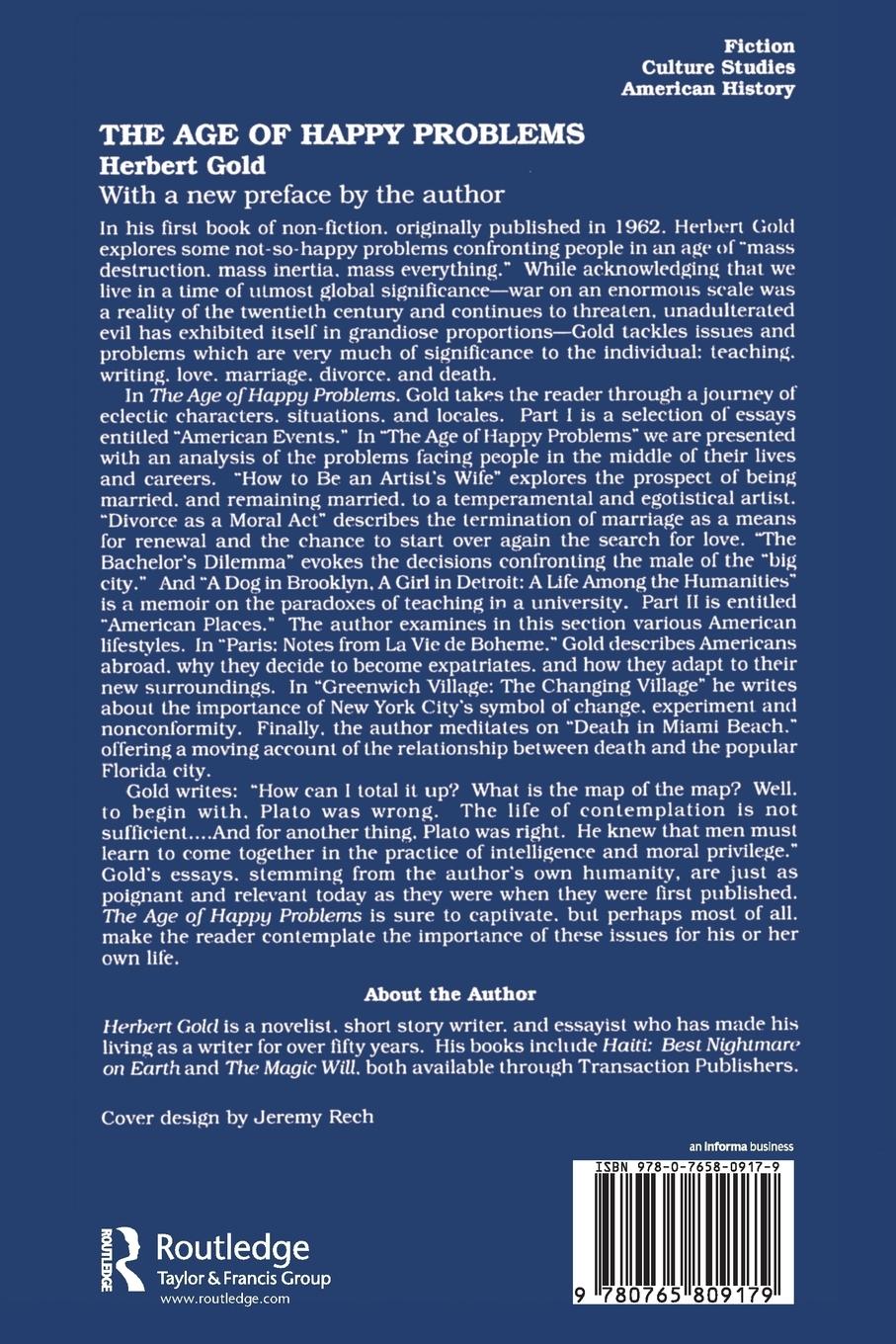 Rückseitencover The Age of Happy Problems