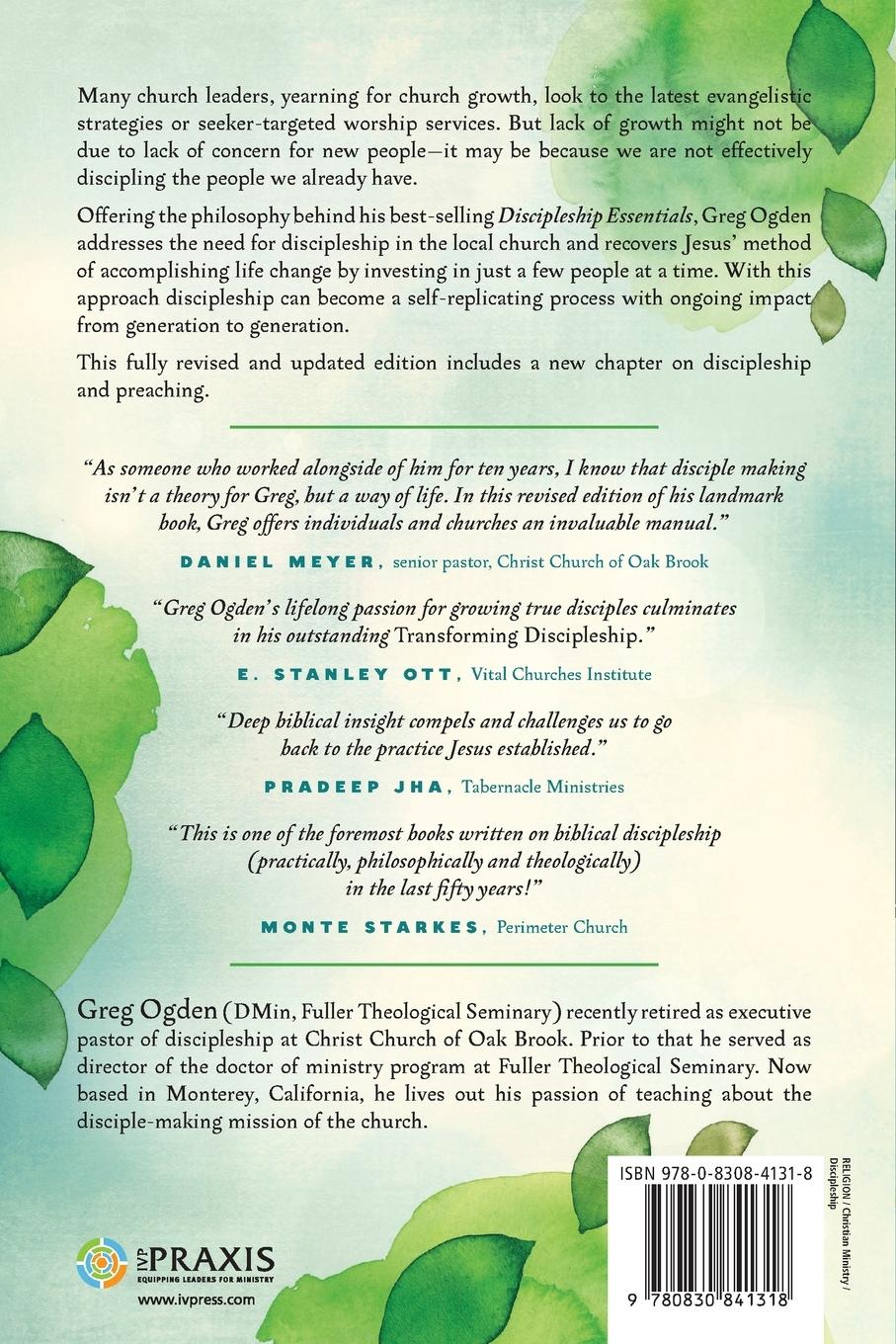 Rückseitencover Transforming Discipleship