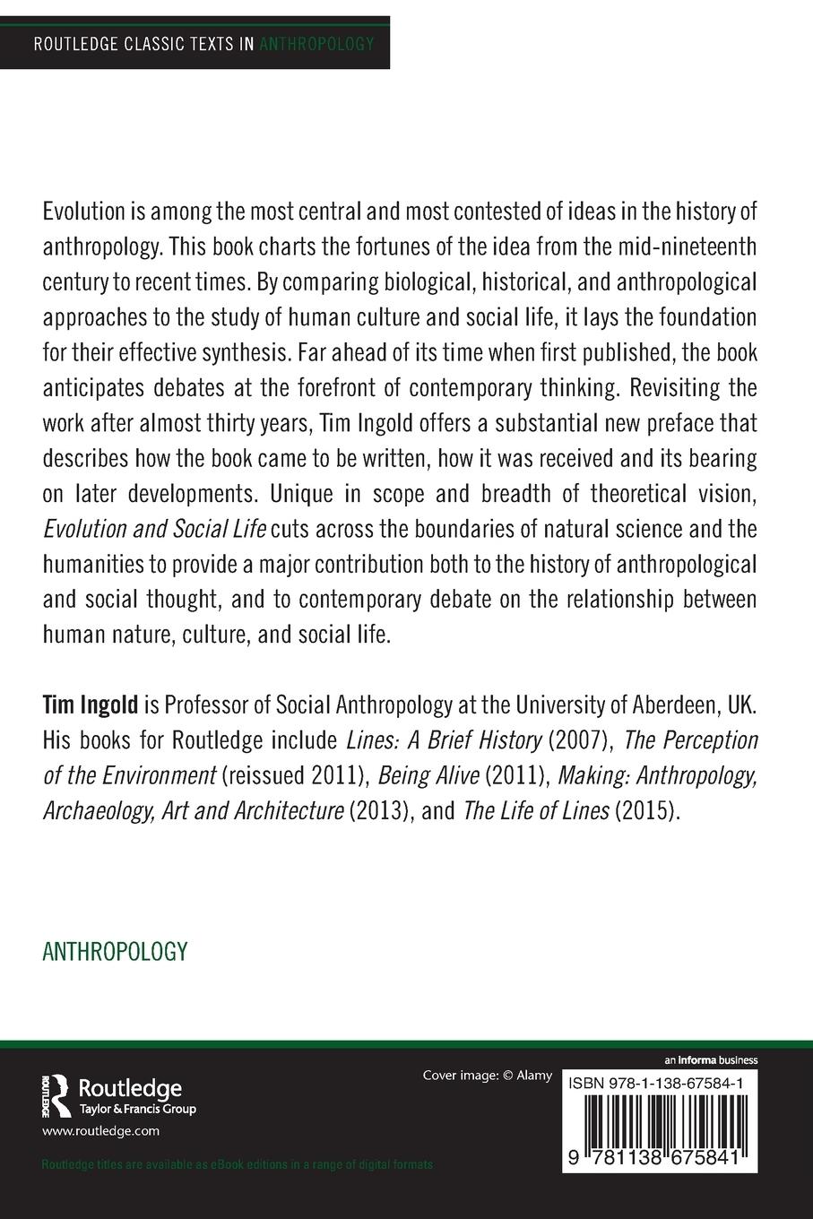 Rückseitencover Evolution and Social Life