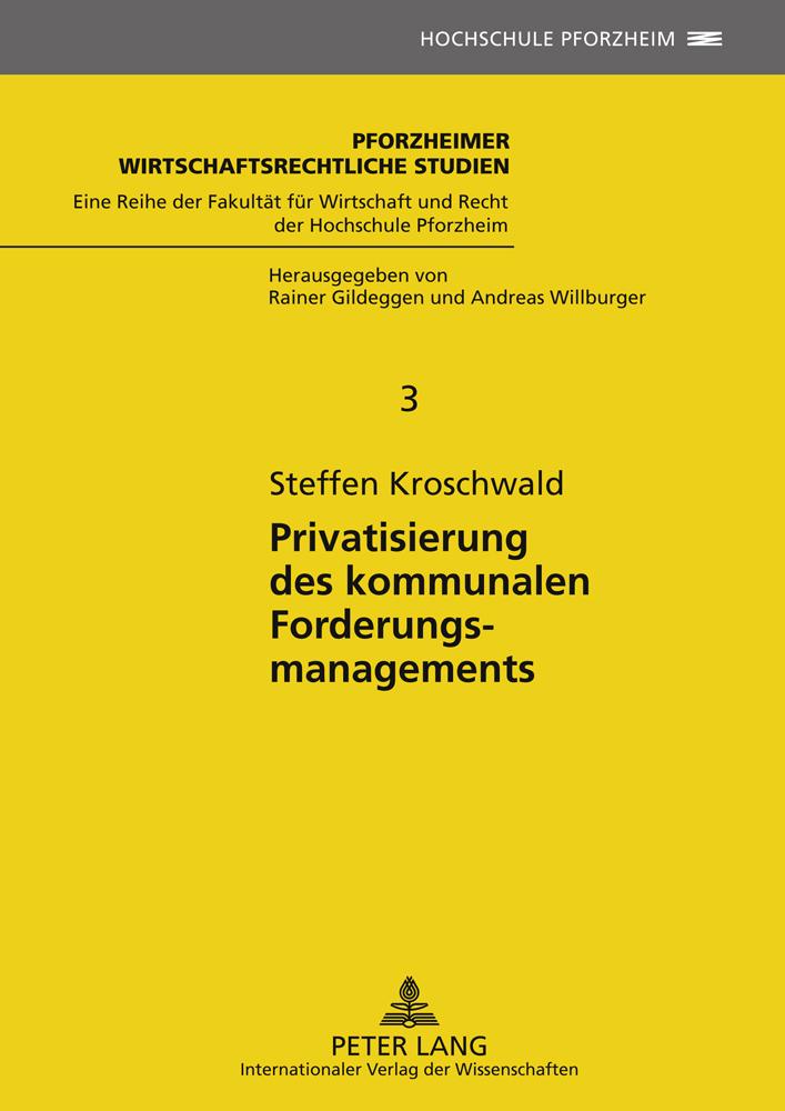Vorderes Coverbild Privatisierung des kommunalen Forderungsmanagements